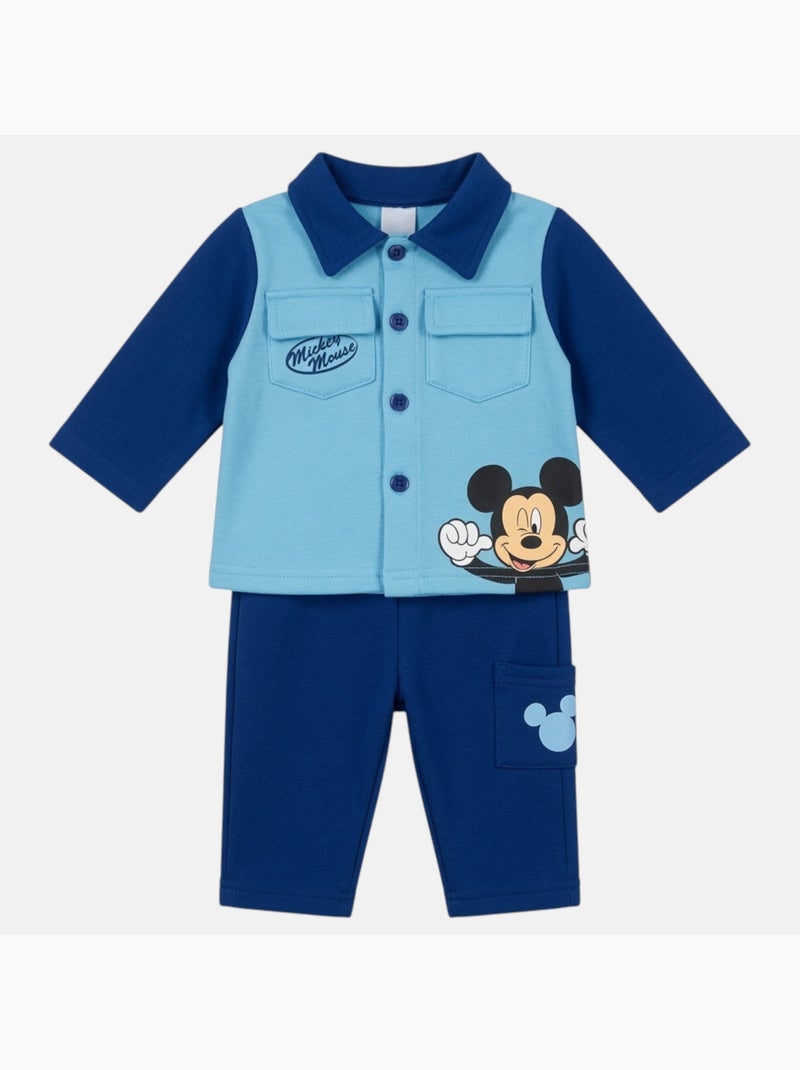 Disney - Conjunto para bebé niño Mickey Mouse Azul marino - Kiabi
