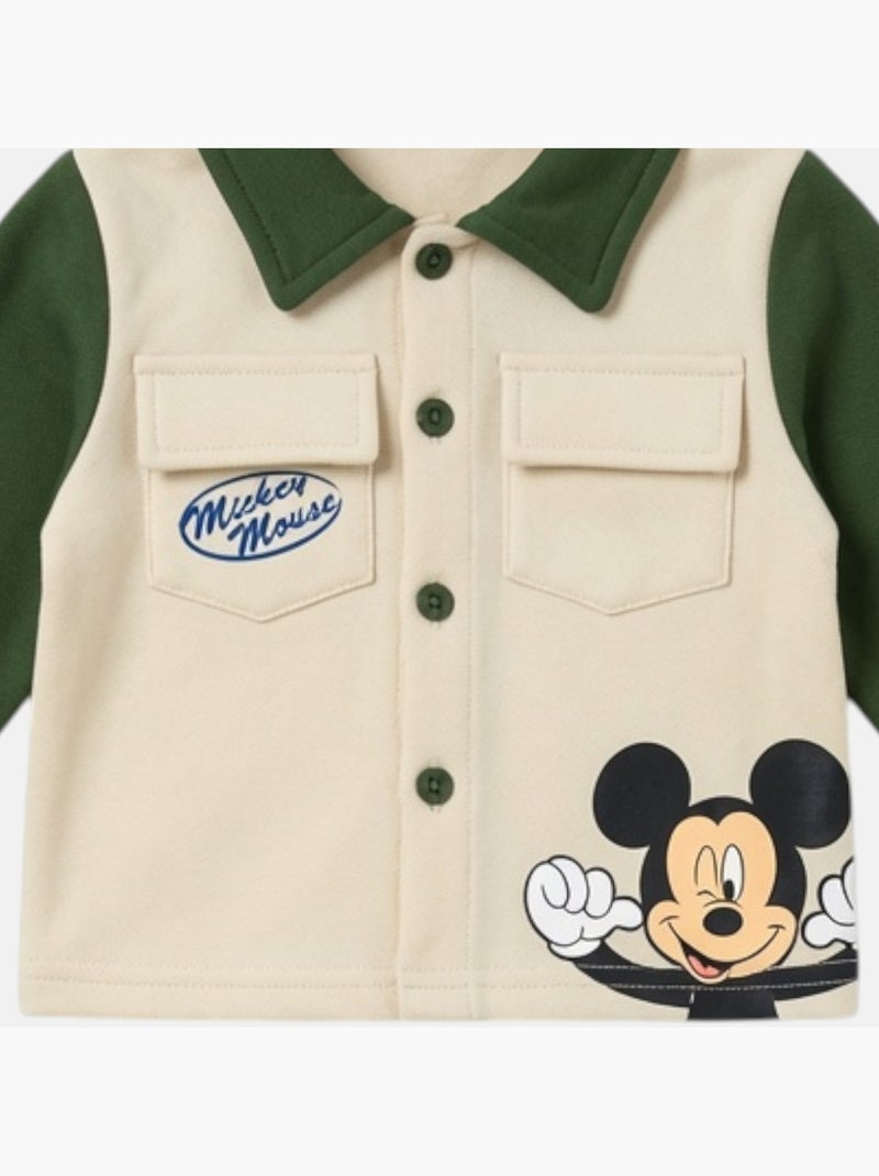 Disney - Conjunto para bebé niño Mickey Mouse Caqui - Kiabi