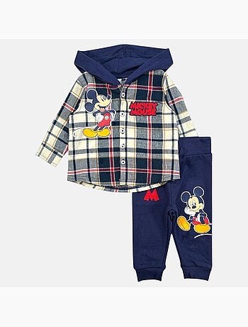 Disney - Conjunto sudadera con capucha y pantalón bebé Mickey