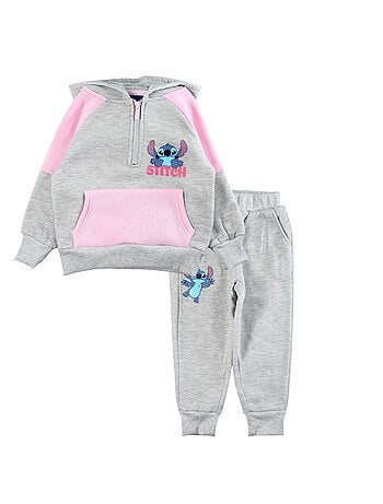 Disney - Conjunto sudadera con capucha y pantalón de jogging Lilo & Stitch niña