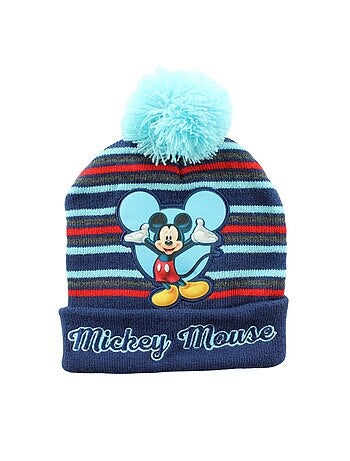Disney - Gorro con pompón Mickey