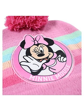 Disney - Gorro con pompón Minnie niña