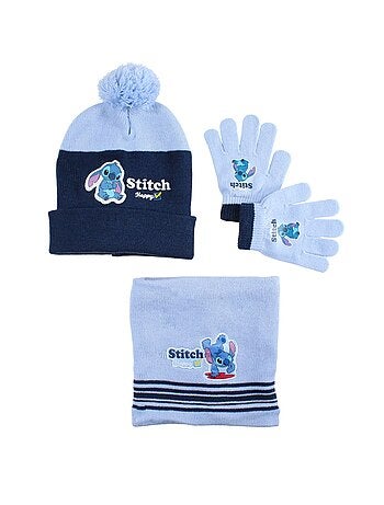 Disney - Gorro, guantes y snood Lilo & Stitch niño