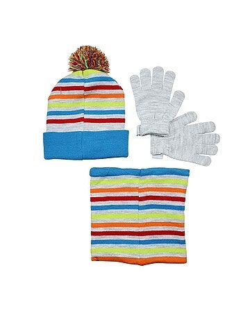 Disney - Gorro, guantes y snood niño