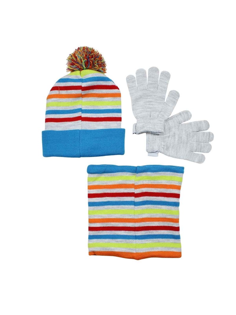 Disney - Gorro, guantes y snood niño Azul - Kiabi