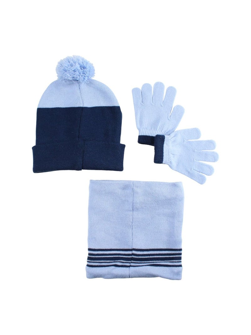 Disney - Gorro, guantes y snood niño Azul marino - Kiabi