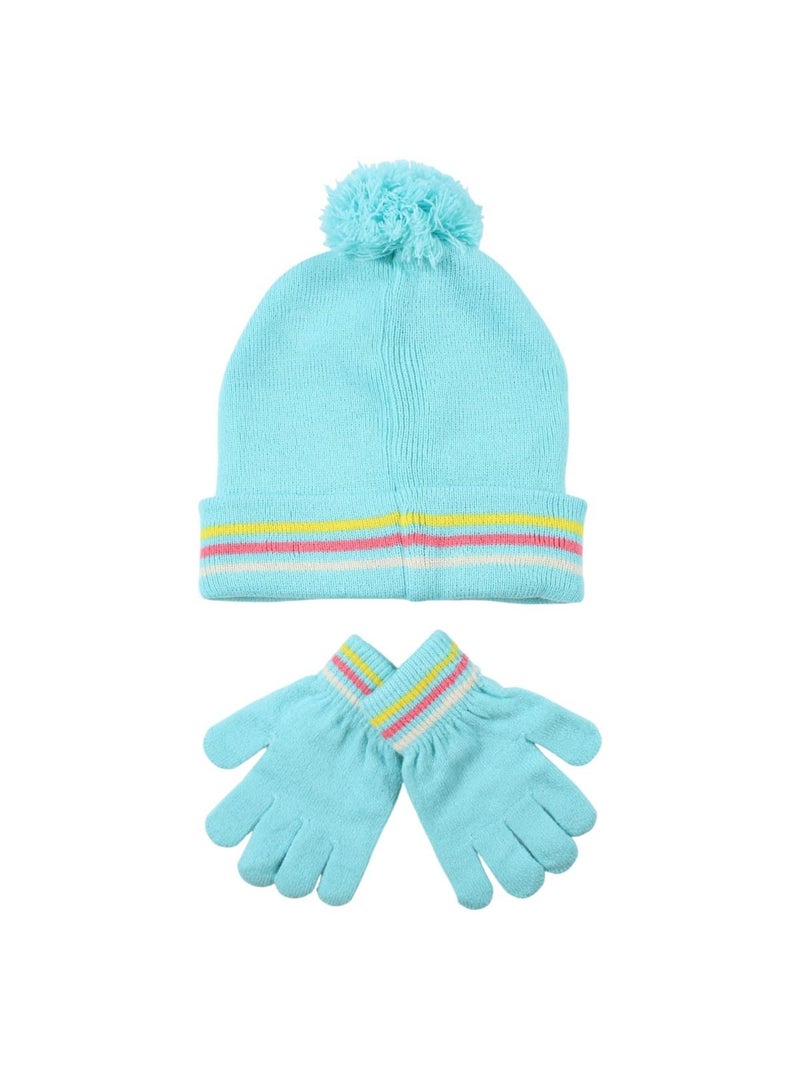 Disney - Gorro y guantes niña Azul - Kiabi