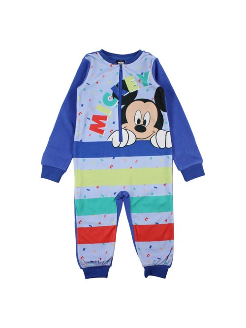 Disney - mono de felpa a rayas con cremallera - Kiabi