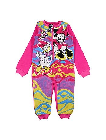 Disney - mono de felpa con cremallera y estampado