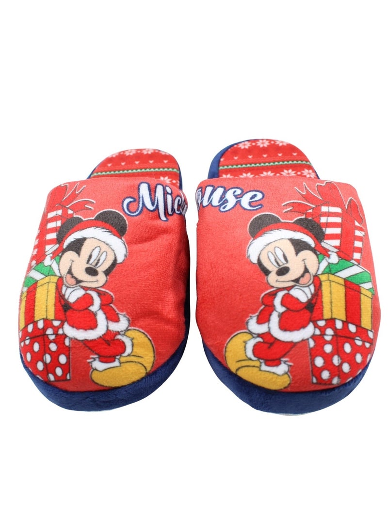 Disney - Pantuflas niño Mickey y Minnie Rojo - Kiabi