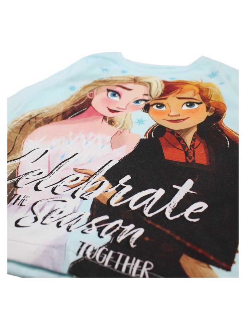 Disney - Pijama de algodón para niña Azul - Kiabi