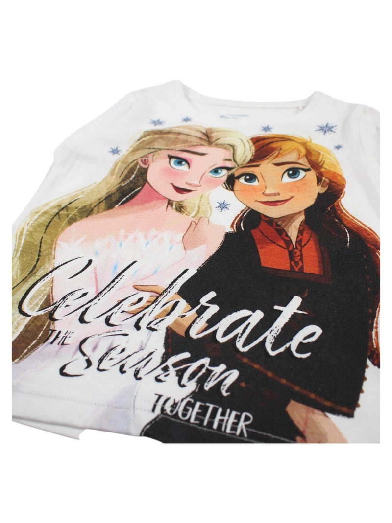 Disney - Pijama de algodón para niña Blanco - Kiabi