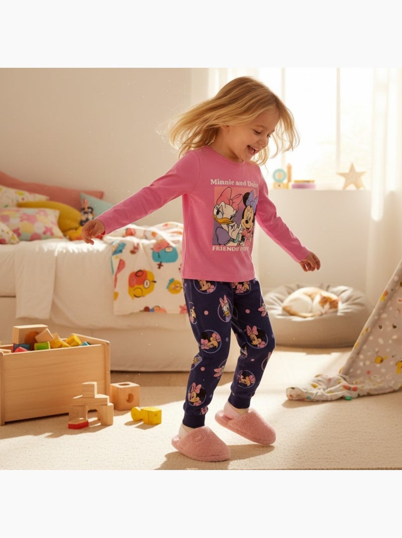 Disney - Pijama de algodón para niña Rosa - Kiabi