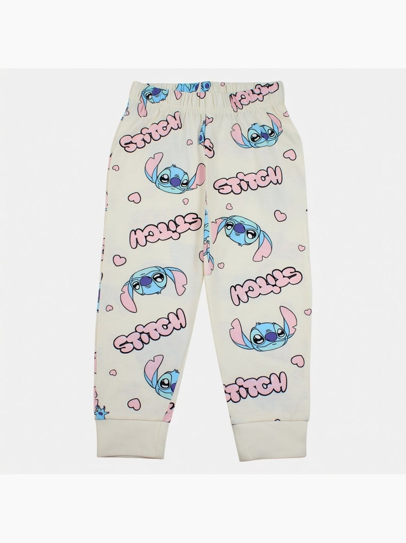 Disney - pijama para niña stitch Blanco - Kiabi