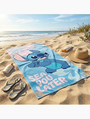 Disney - Toalla de playa infantil Stitch