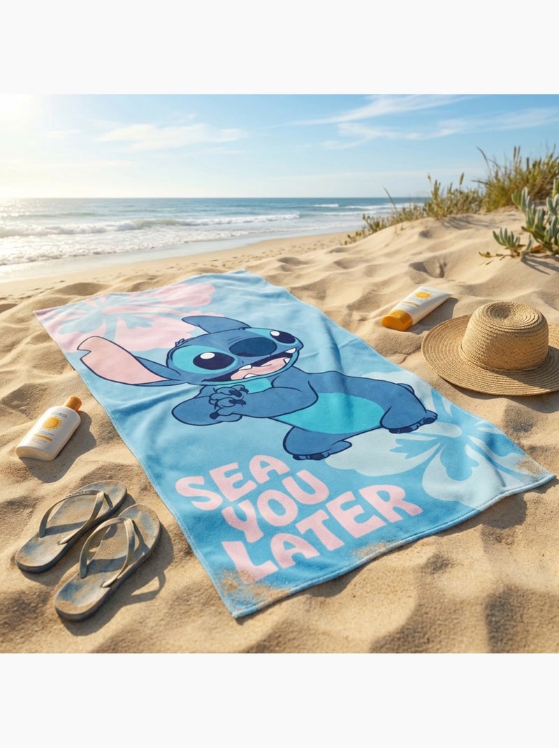 Disney - Toalla de playa infantil Stitch Azul - Kiabi