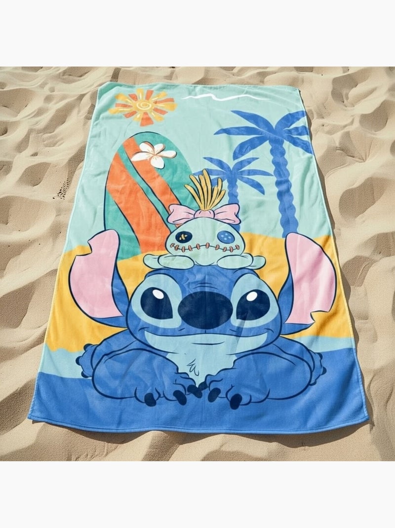 Disney - Toalla de playa niño con motivo personaje colorido Azul - Kiabi