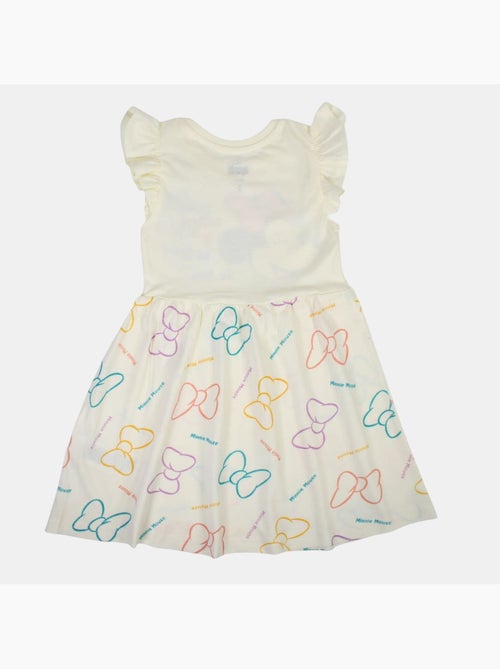 Disney - vestido estampado con mangas con volantes y cuello redondo - Kiabi