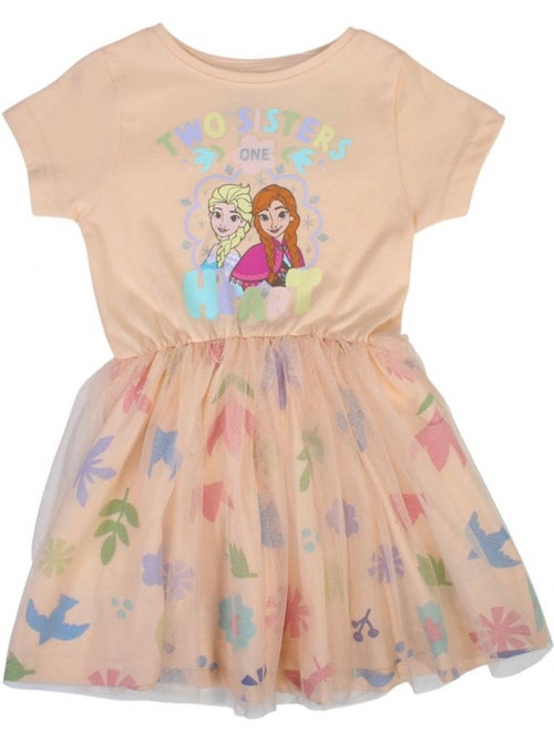 Disney - vestido estampado de manga corta, con falda de tul - Kiabi Disney - vestido estampado de manga corta, con falda de tul - Kiabi