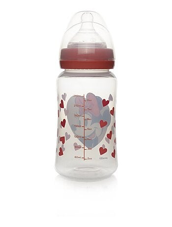 Disney Baby Minnie biberón 240 ml anticolico tetina de silicona 3 velocidades