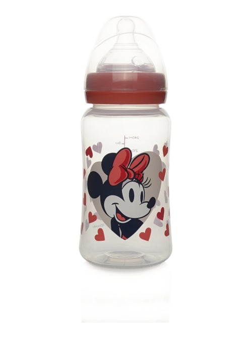 Disney Baby Minnie biberón 240 ml anticolico tetina de silicona 3 velocidades - Kiabi