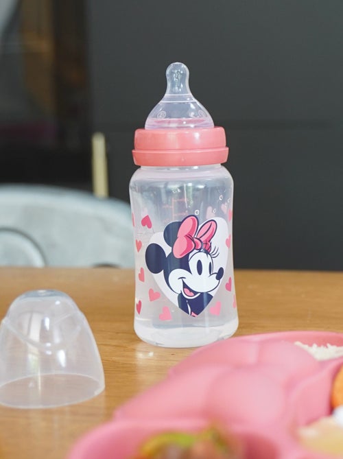 Disney Baby Minnie biberón 240 ml anticolico tetina de silicona 3 velocidades - Kiabi
