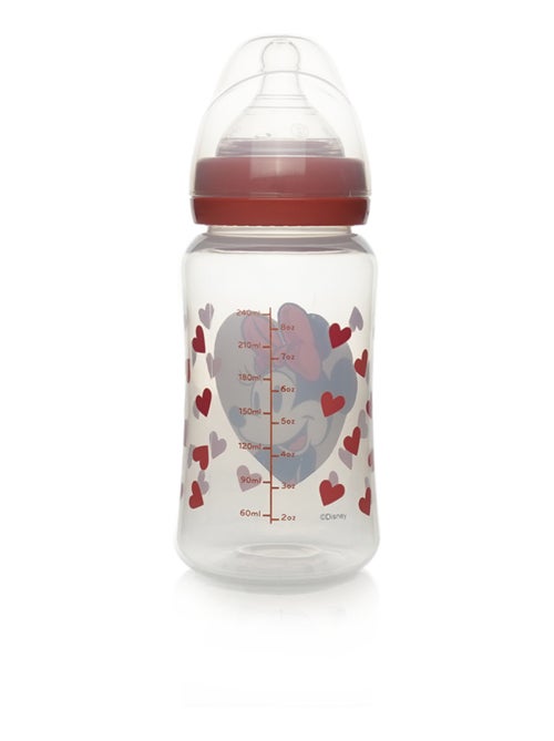 Disney Baby Minnie biberón 240 ml anticolico tetina de silicona 3 velocidades - Kiabi