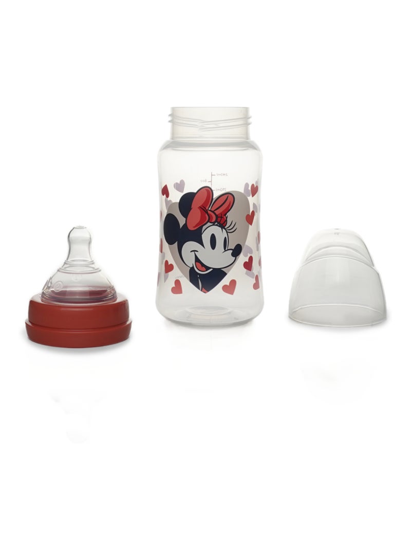 Disney Baby Minnie biberón 240 ml anticolico tetina de silicona 3 velocidades Rosa - Kiabi