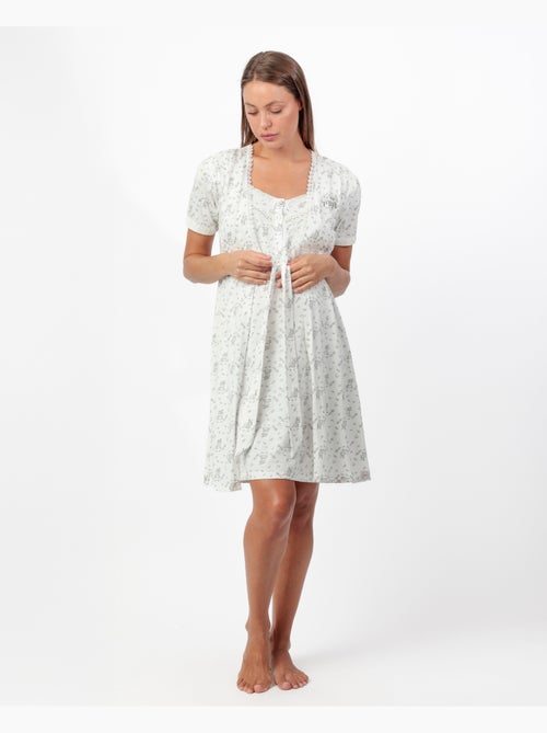 DISNEY Bata Manga Corta Thumper Maternity para Mujer - Kiabi DISNEY Bata Manga Corta Thumper Maternity para Mujer - Kiabi