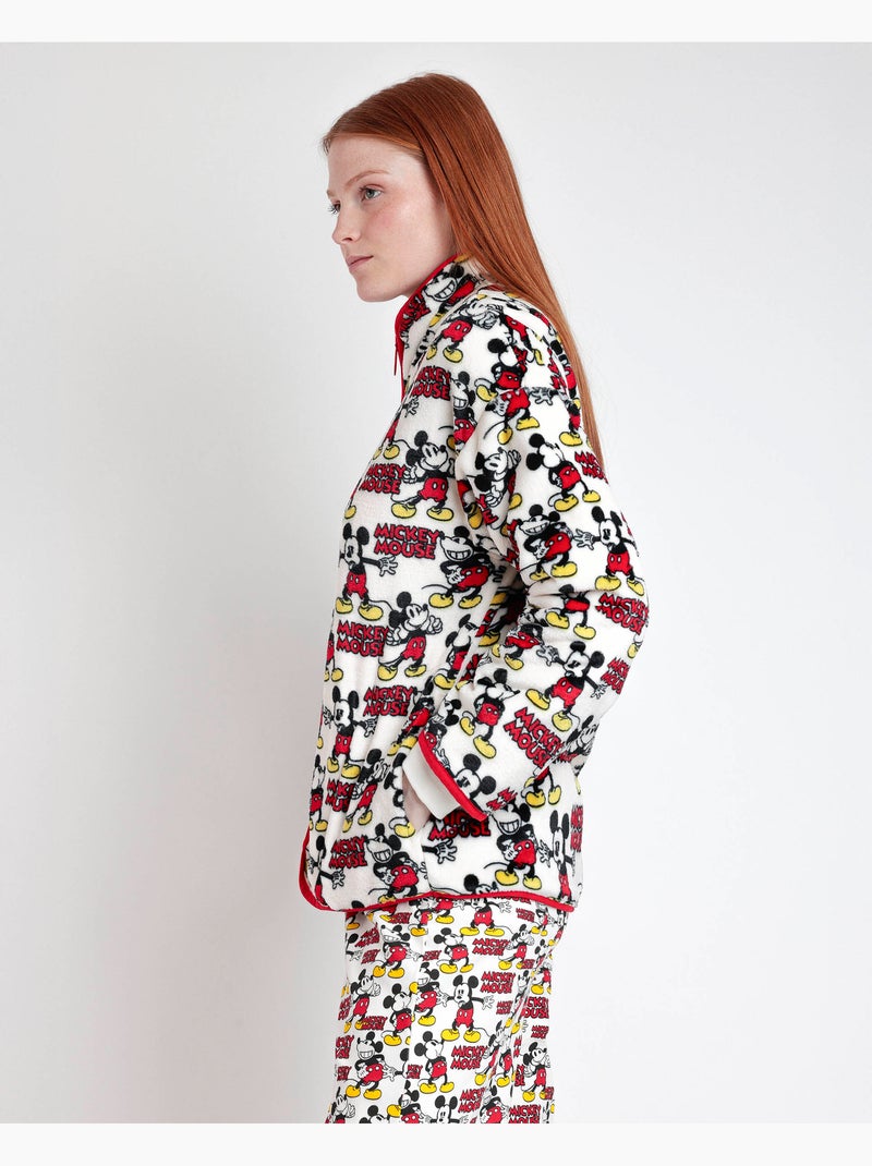 DISNEY Bata Manga Larga Calentita Best Mickey para Mujer Rojo - Kiabi