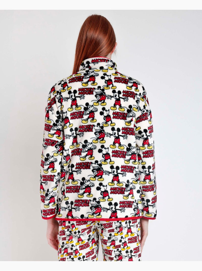 DISNEY Bata Manga Larga Calentita Best Mickey para Mujer Rojo - Kiabi