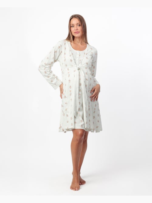 DISNEY Bata Manga Larga Winnie Maternity para Mujer - Kiabi DISNEY Bata Manga Larga Winnie Maternity para Mujer - Kiabi