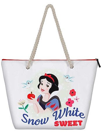 Disney Blancanieves Sweet Bolsa de Playa Soleil, Blanco
