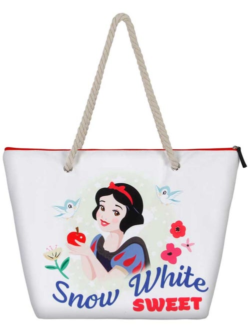 Disney Blancanieves Sweet Bolsa de Playa Soleil, Blanco - Kiabi