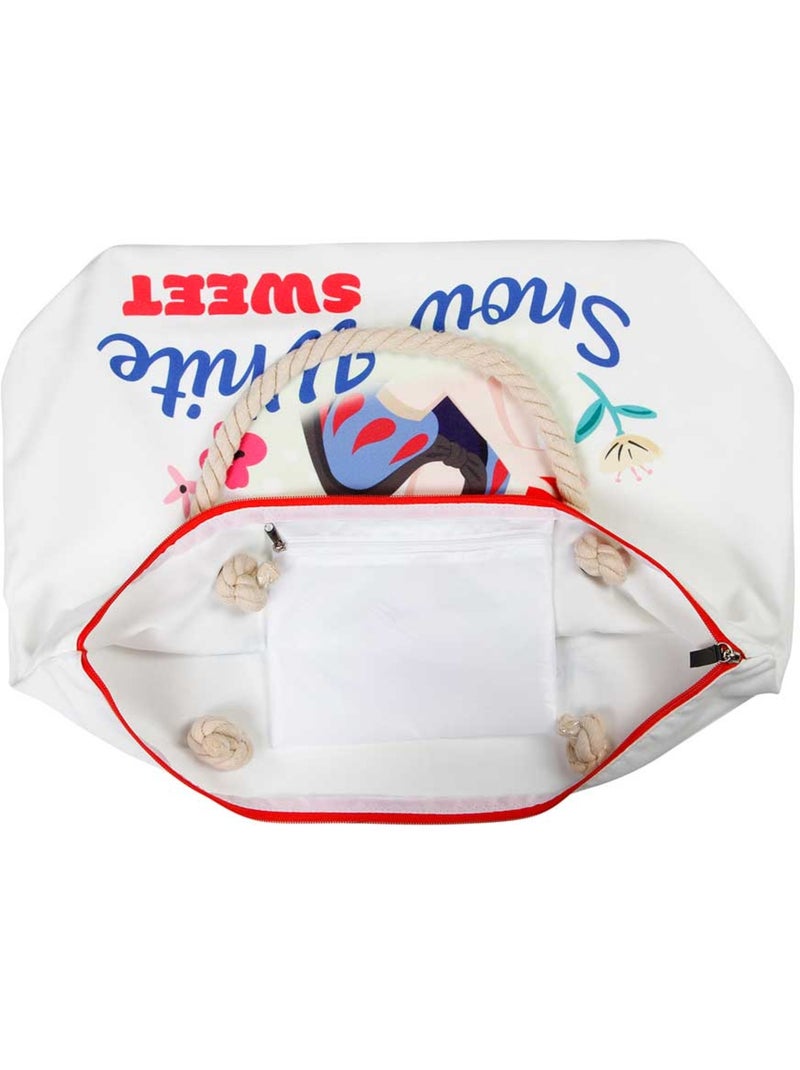 Disney Blancanieves Sweet Bolsa de Playa Soleil, Blanco Blanco - Kiabi