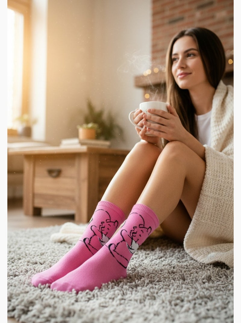 Disney – Calcetines Mujer Licencia Winnie el Pooh Pack de 10 Pares MIX SORPRESA Negro Rosa Gris - Kiabi