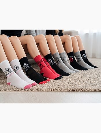 Disney – Calcetines Mujer Licencia Winnie el Pooh Pack de 8 Pares