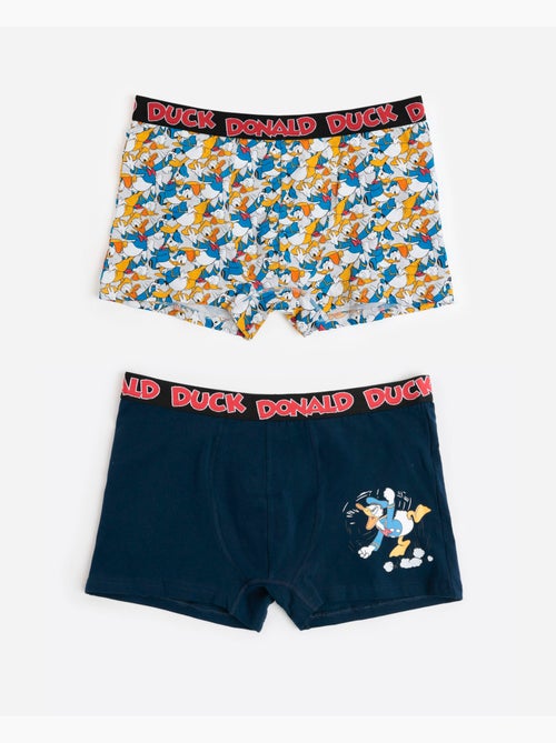 DISNEY Calzoncillo/Bóxer Big Donald para Hombre, (Caja de 2 unidades) - Kiabi DISNEY Calzoncillo/Bóxer Big Donald para Hombre, (Caja de 2 unidades) - Kiabi