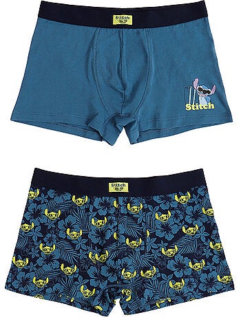 DISNEY Calzoncillo/Bóxer Lilo & Stitch para Hombre, (Caja de 2 unidades)