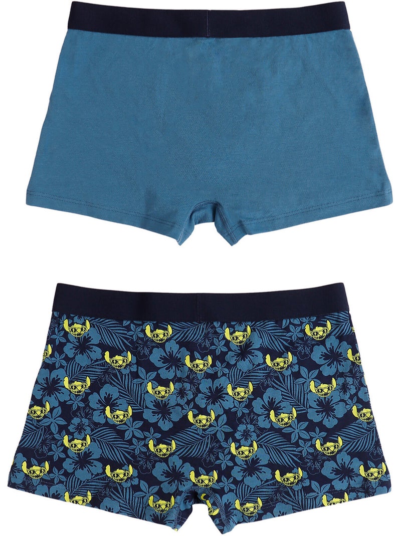 DISNEY Calzoncillo/Bóxer Lilo & Stitch para Hombre, (Caja de 2 unidades) Azul - Kiabi