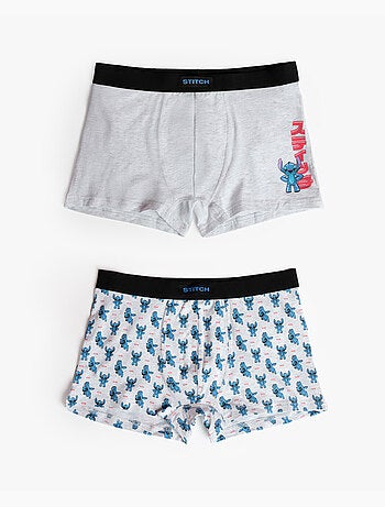 DISNEY Calzoncillo/Boxer Stitch Anime para Hombre, (Caja de 2 unidades)