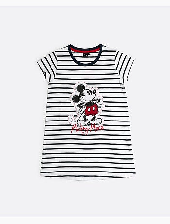 DISNEY Camisola Manga Corta Mickey Patch para Niña