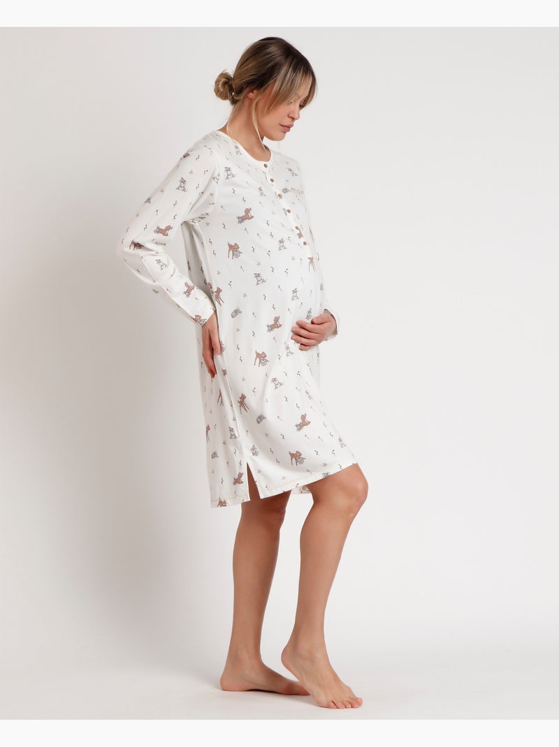 DISNEY Camisola Manga Larga Maternity Bambi You are so Loved para Mujer Crudo - Kiabi