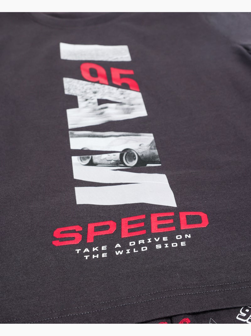 DISNEY CARS Pijama Manga Corta I am Speed para Niño Gris oscuro - Kiabi