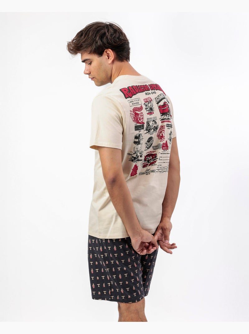 DISNEY CARS Pijama Manga Corta Radiator Springs para Hombre Crudo - Kiabi