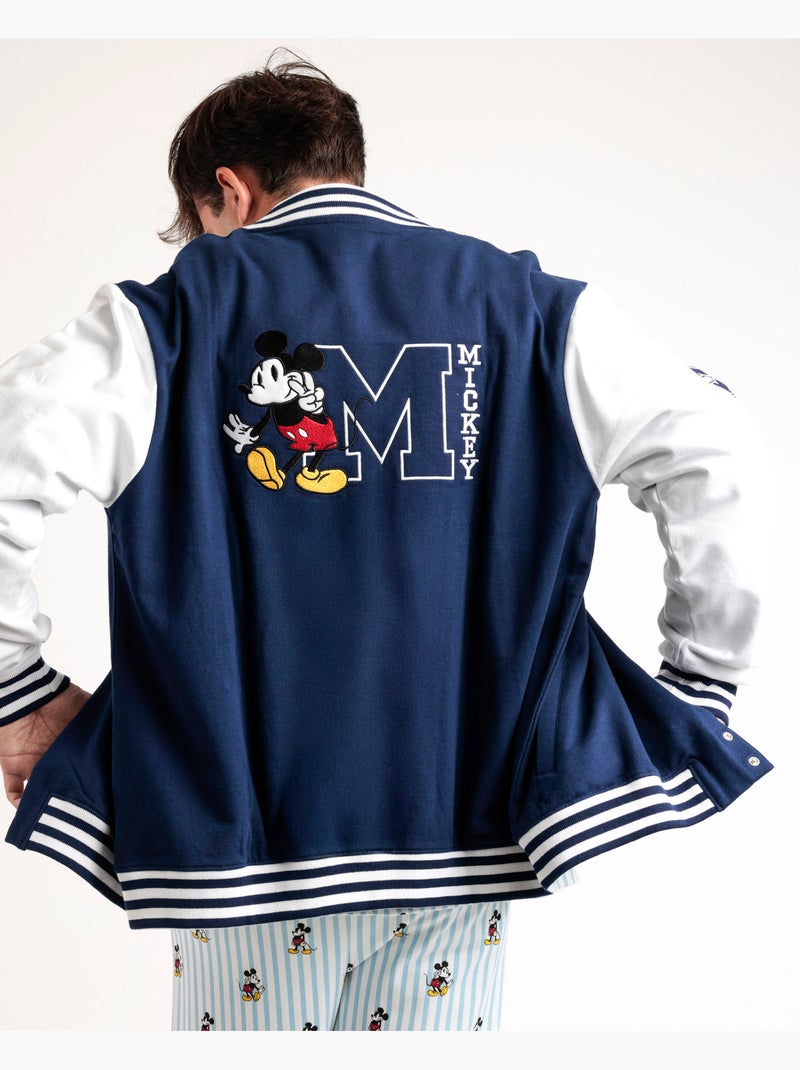 DISNEY Chaqueta Manga Larga Calentita Mickey New York para Hombre Azul - Kiabi