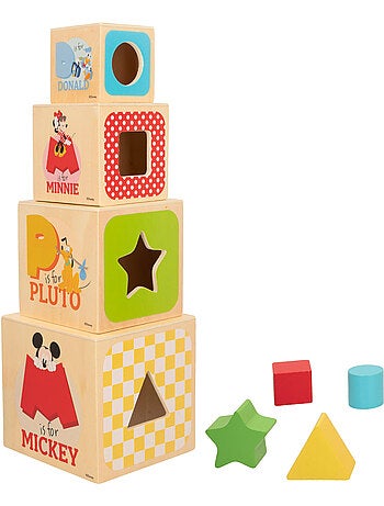 Disney Cubos de madera con formas WOOMAX
