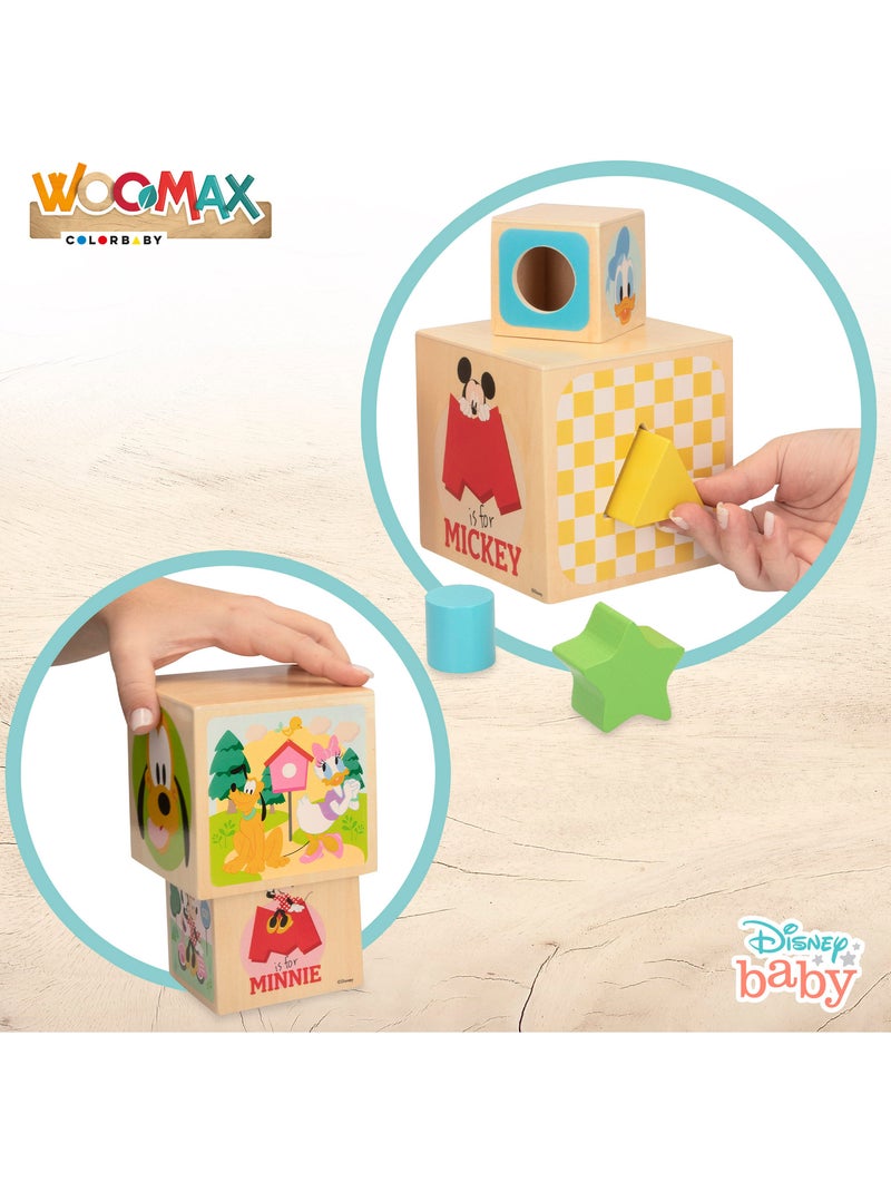 Disney Cubos de madera con formas WOOMAX N/D - Kiabi