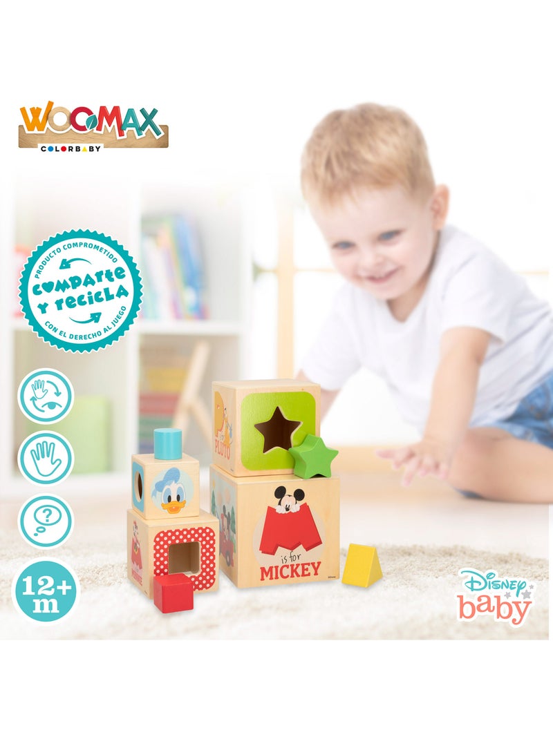 Disney Cubos de madera con formas WOOMAX N/D - Kiabi