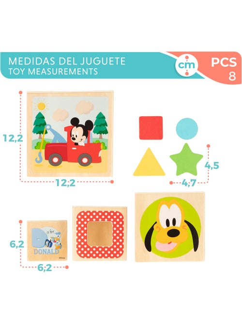 Disney Cubos de madera con formas WOOMAX - Kiabi Disney Cubos de madera con formas WOOMAX - Kiabi